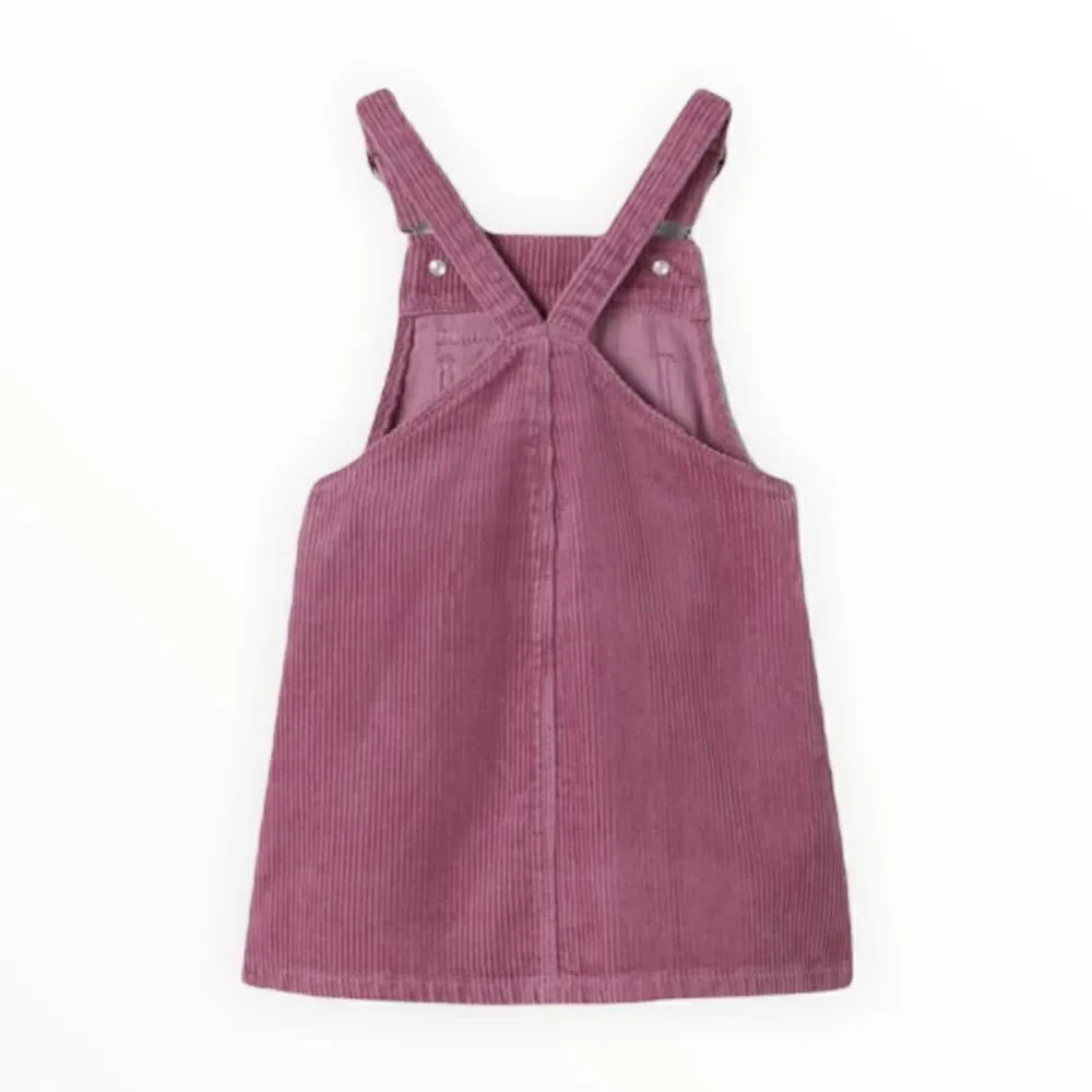 ZARA Kids | Pink | CORDUROY POCKET OVERALL DRESS